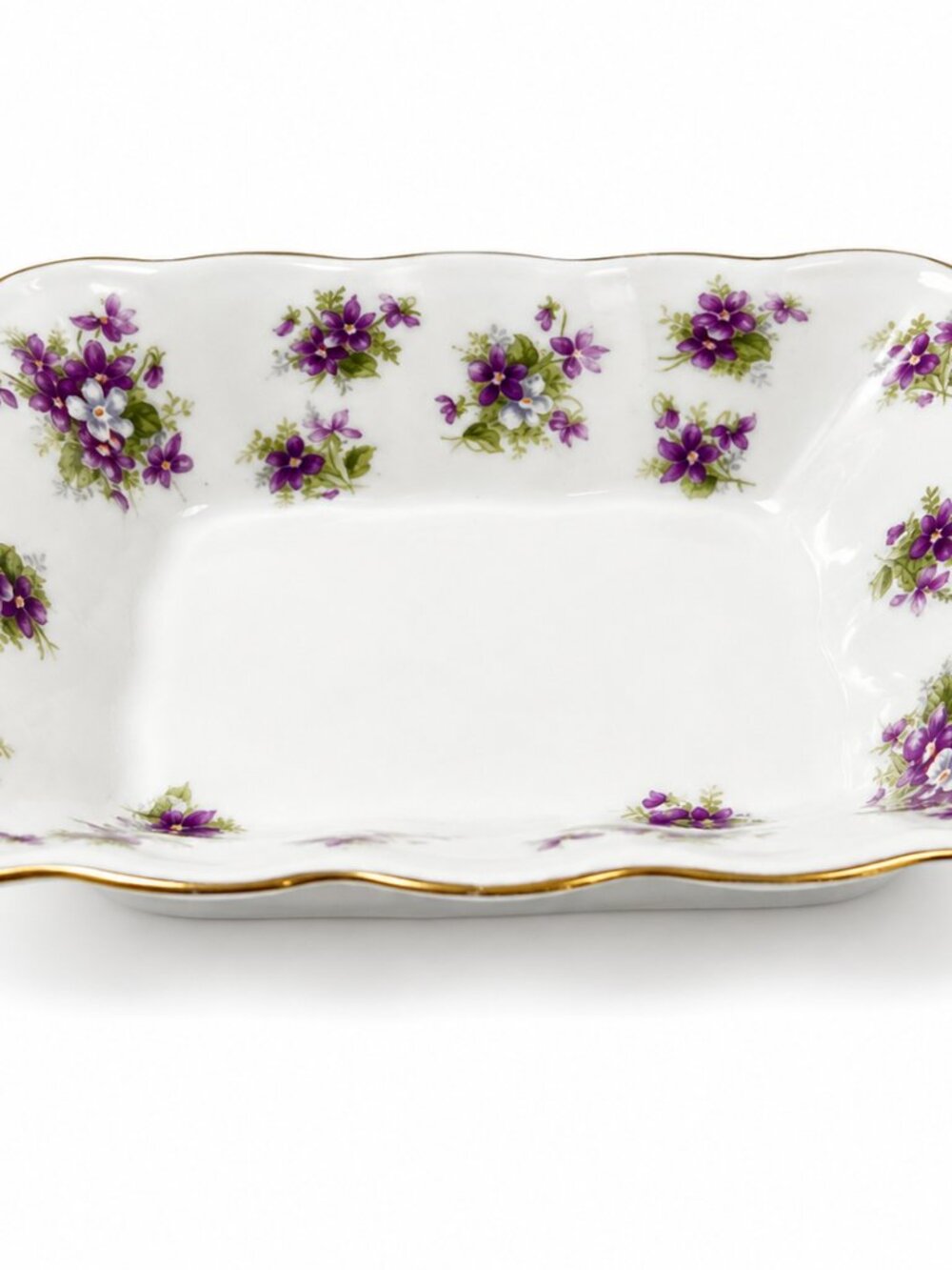 RA-Sweet-V--Royal Albert Sweet Violets Sweet Meat / Tidbit Dish - Picture 2 of 8